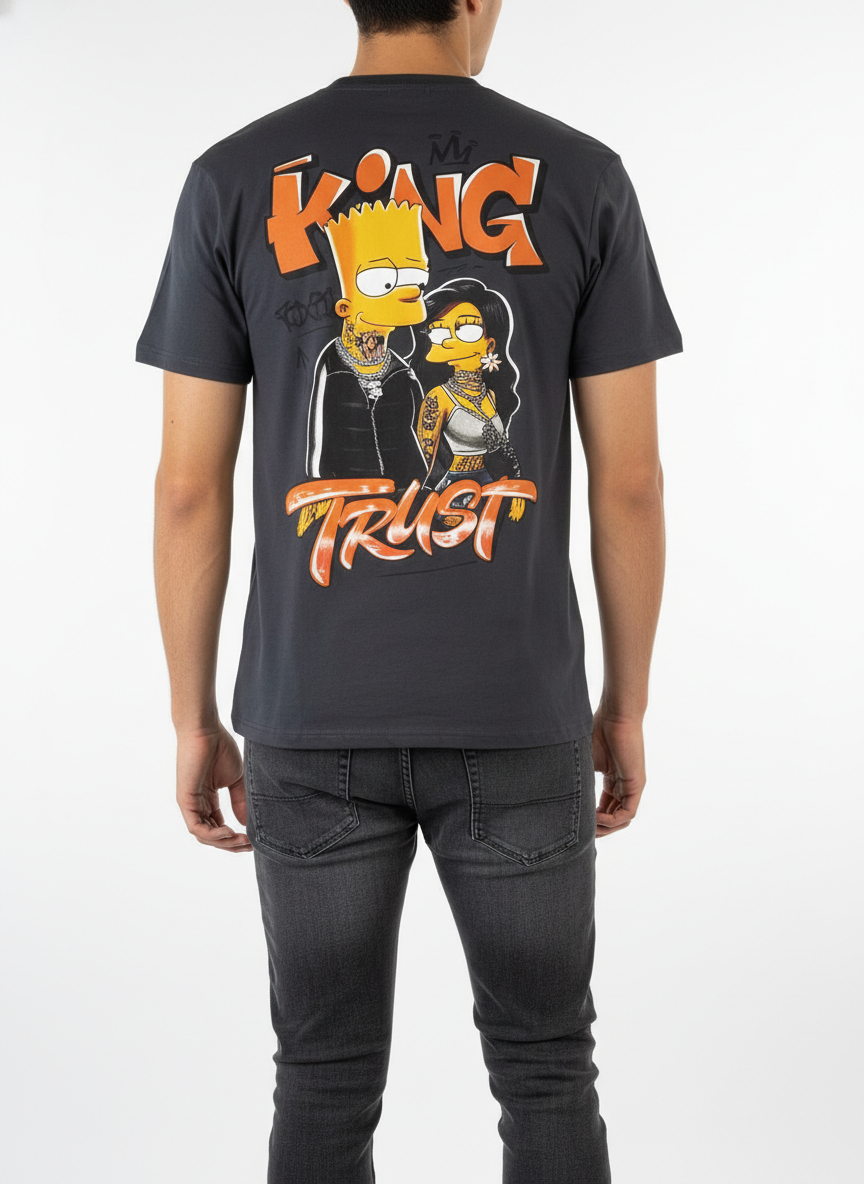 King & Trust Street Graphic Tee QQ-1985