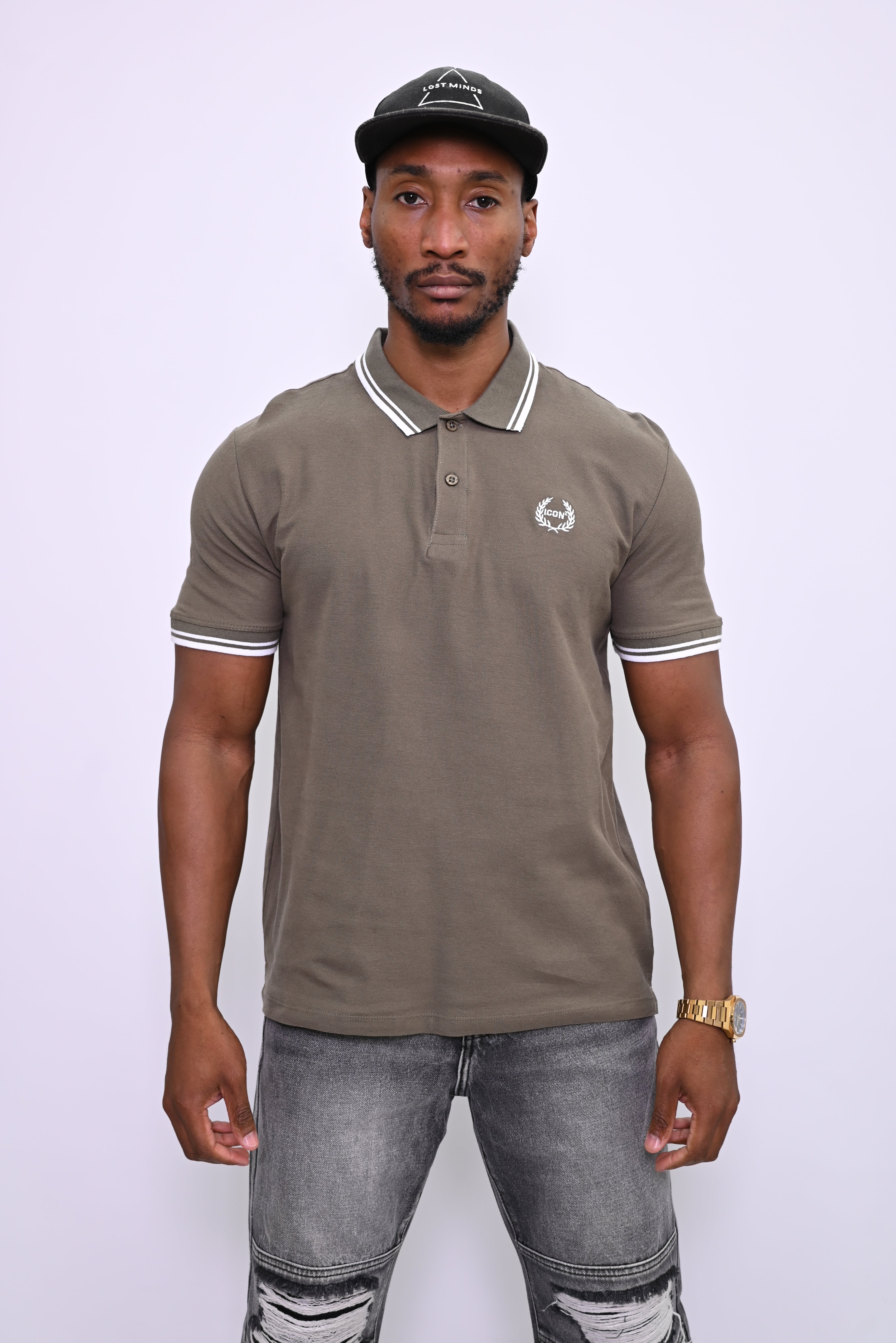 Klassieke Polo met Dubbele Streep Kraag & Manchetten ICON 41010