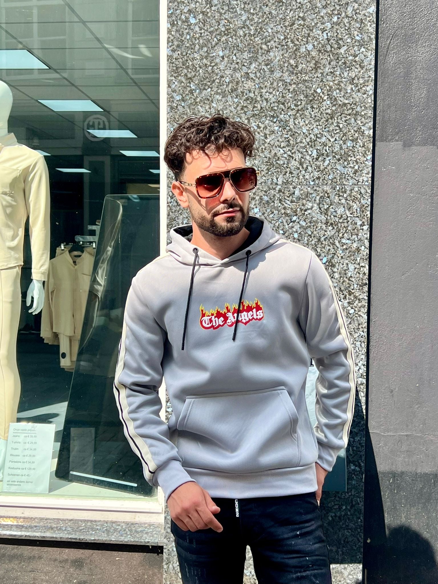 Heren Hoodie The Angels 6357
