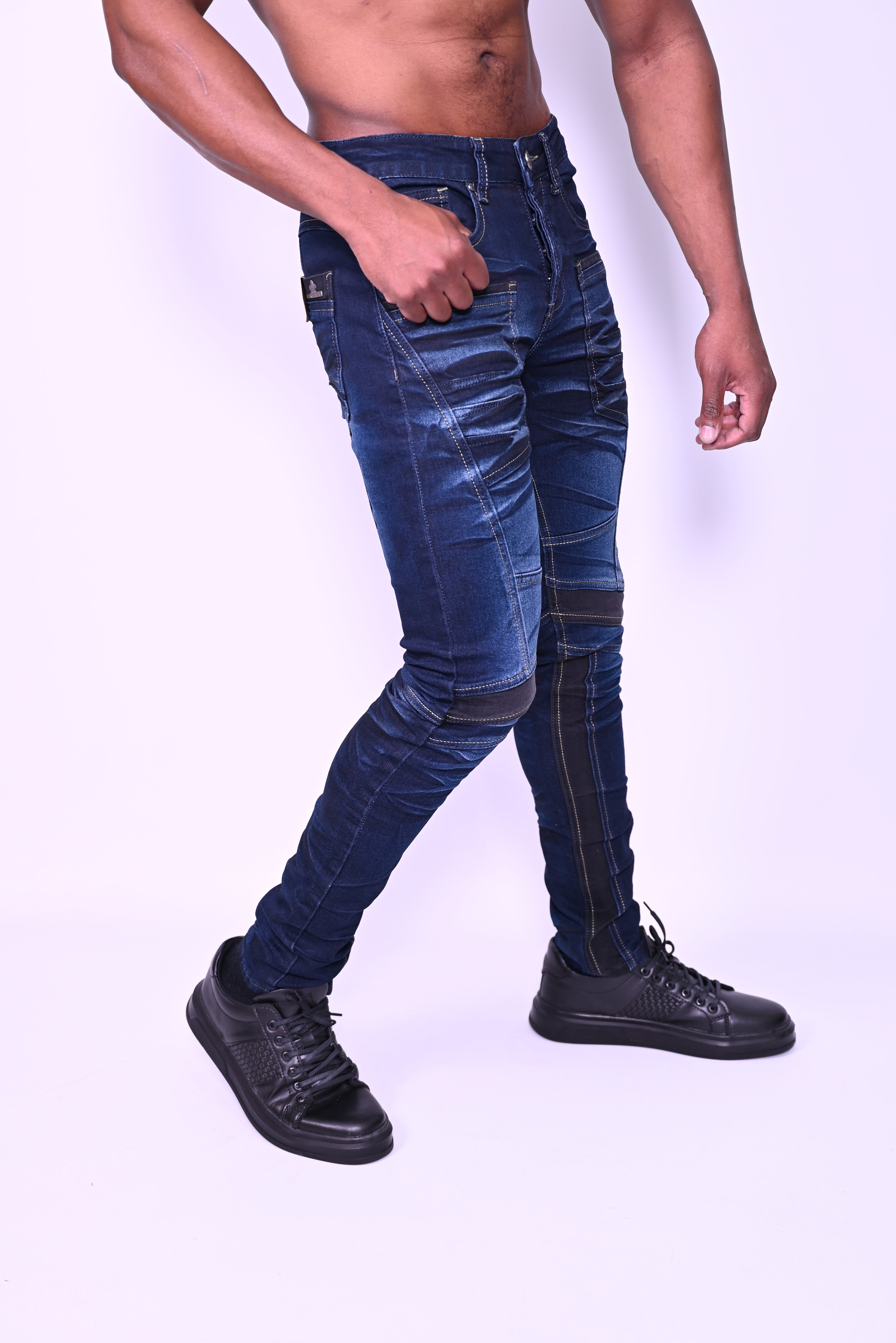 Jeans Bleu Mécanique 3058-15