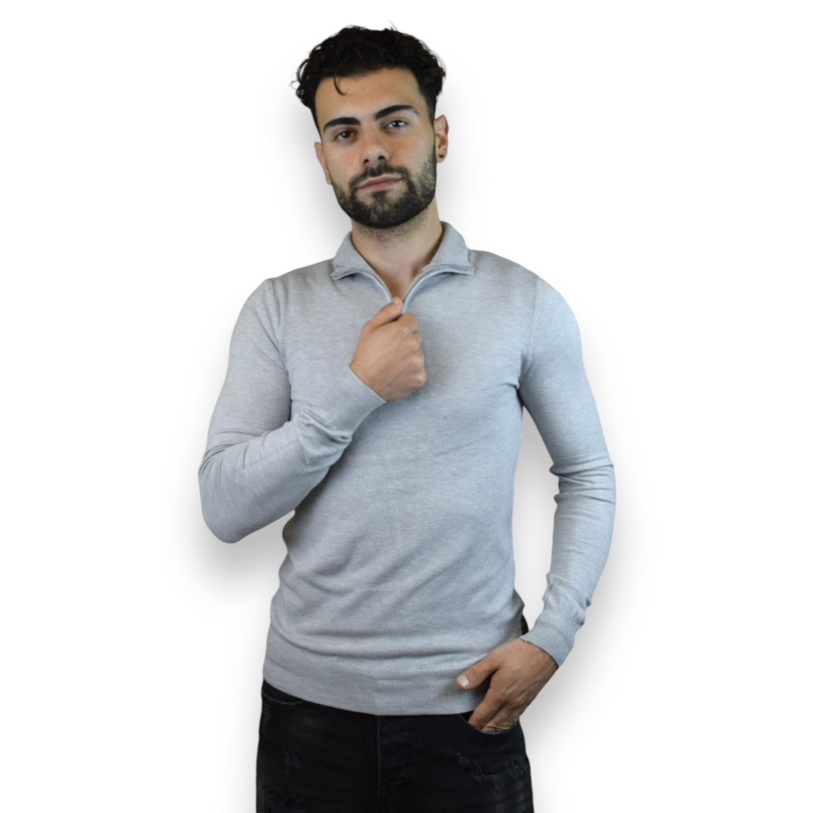 Heren Halve zip trui YY08-1