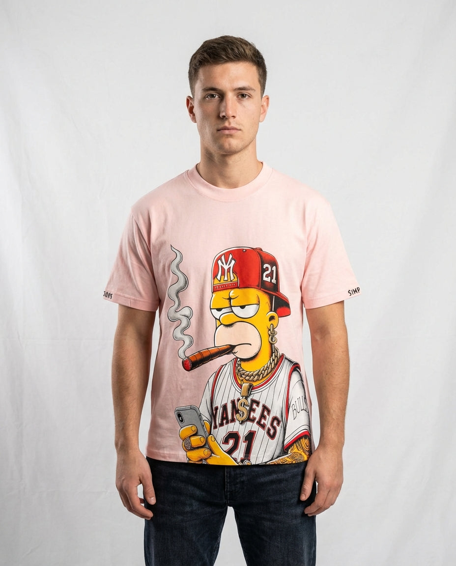 Homer Hustle Tee – Urban Icon in NY Style QQ-1787
