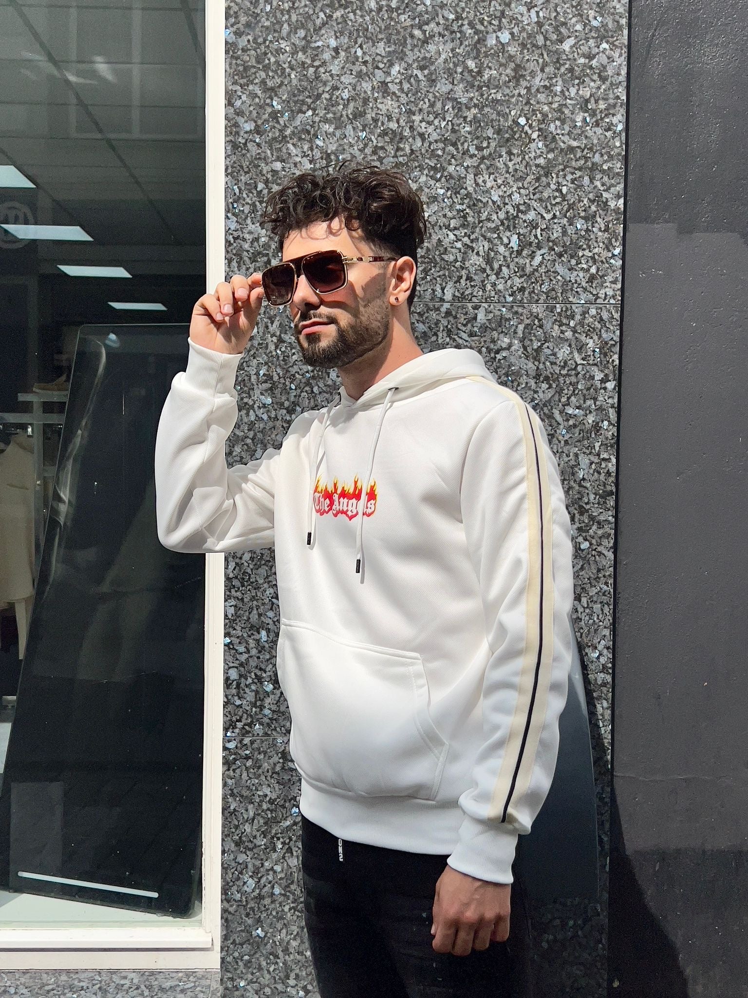 Heren Hoodie The Angels 6357