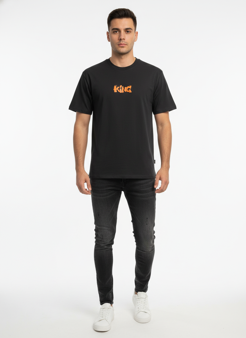 King & Trust Street Graphic Tee QQ-1985