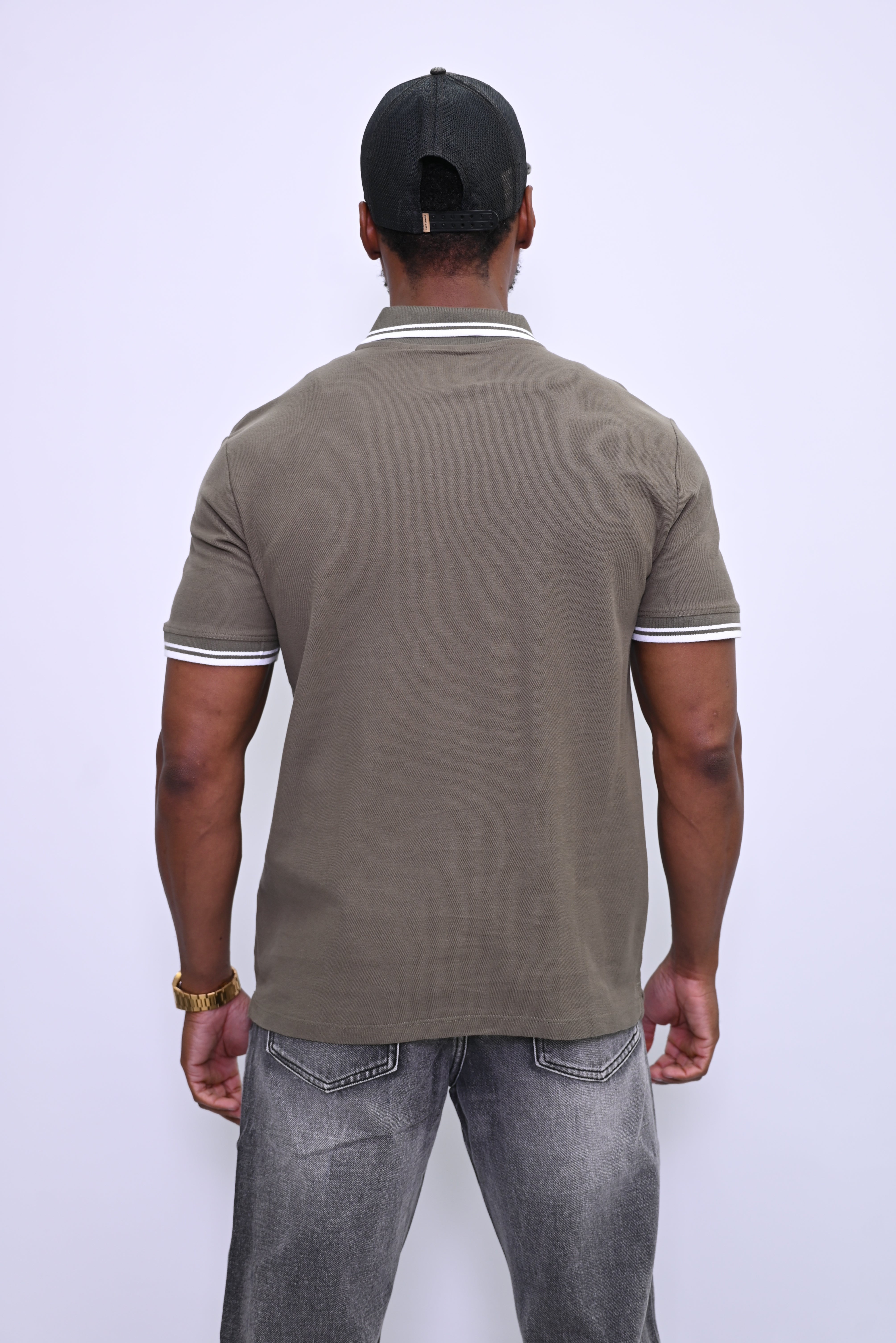 Klassieke Polo met Dubbele Streep Kraag & Manchetten ICON 41010