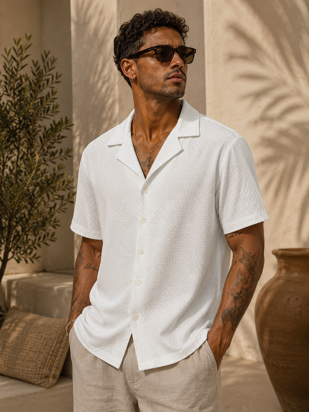 Midnight Riviera Textured Shirt KD1592