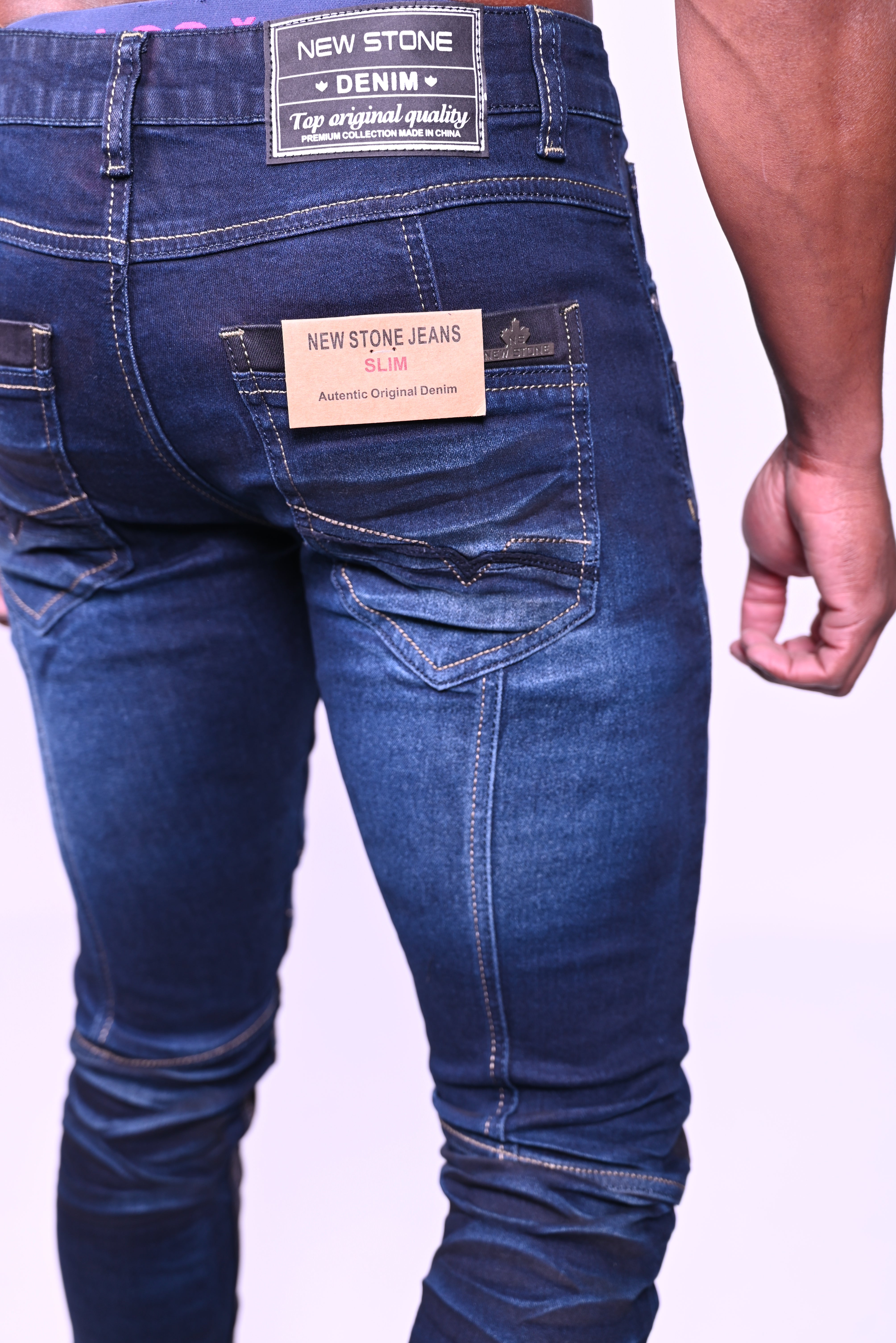 Jeans Bleu Mécanique 3058-15