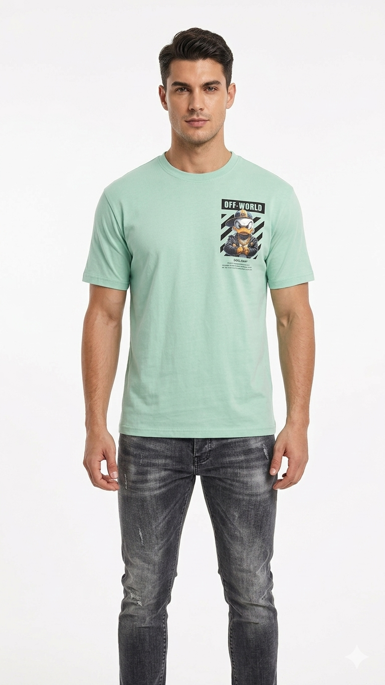OFF-WORLD "Street Duck" Graphic T-Shirt FX-201