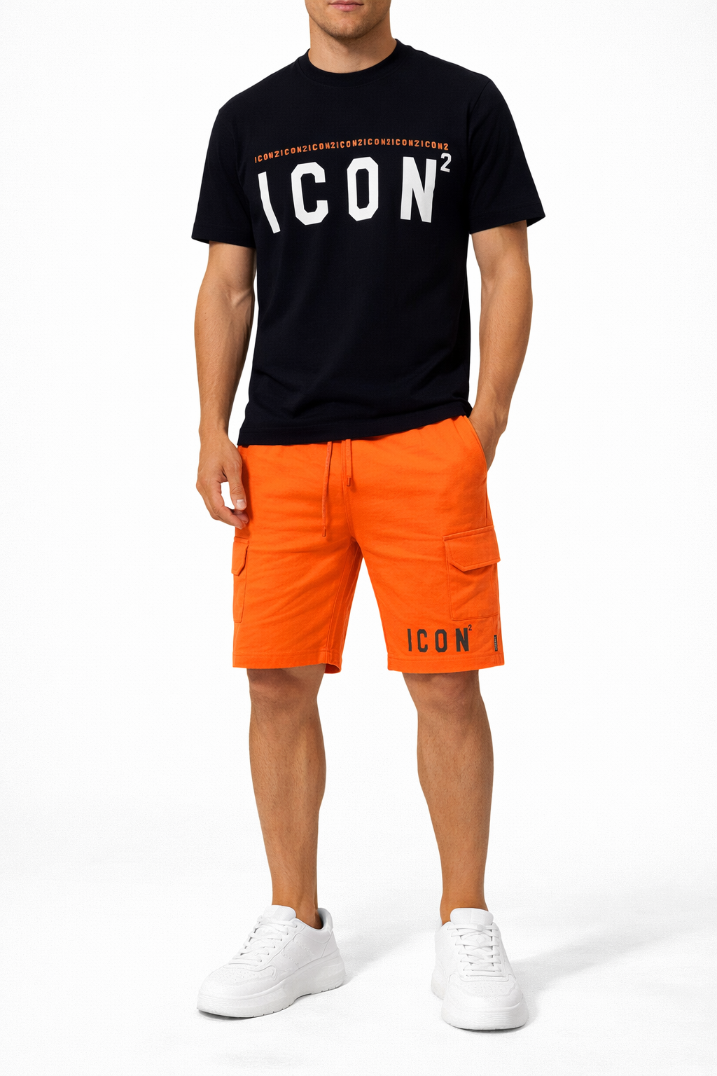 Monaco ICON² Luxury Summer Set – T-Shirt & Cargo Shorts 3009