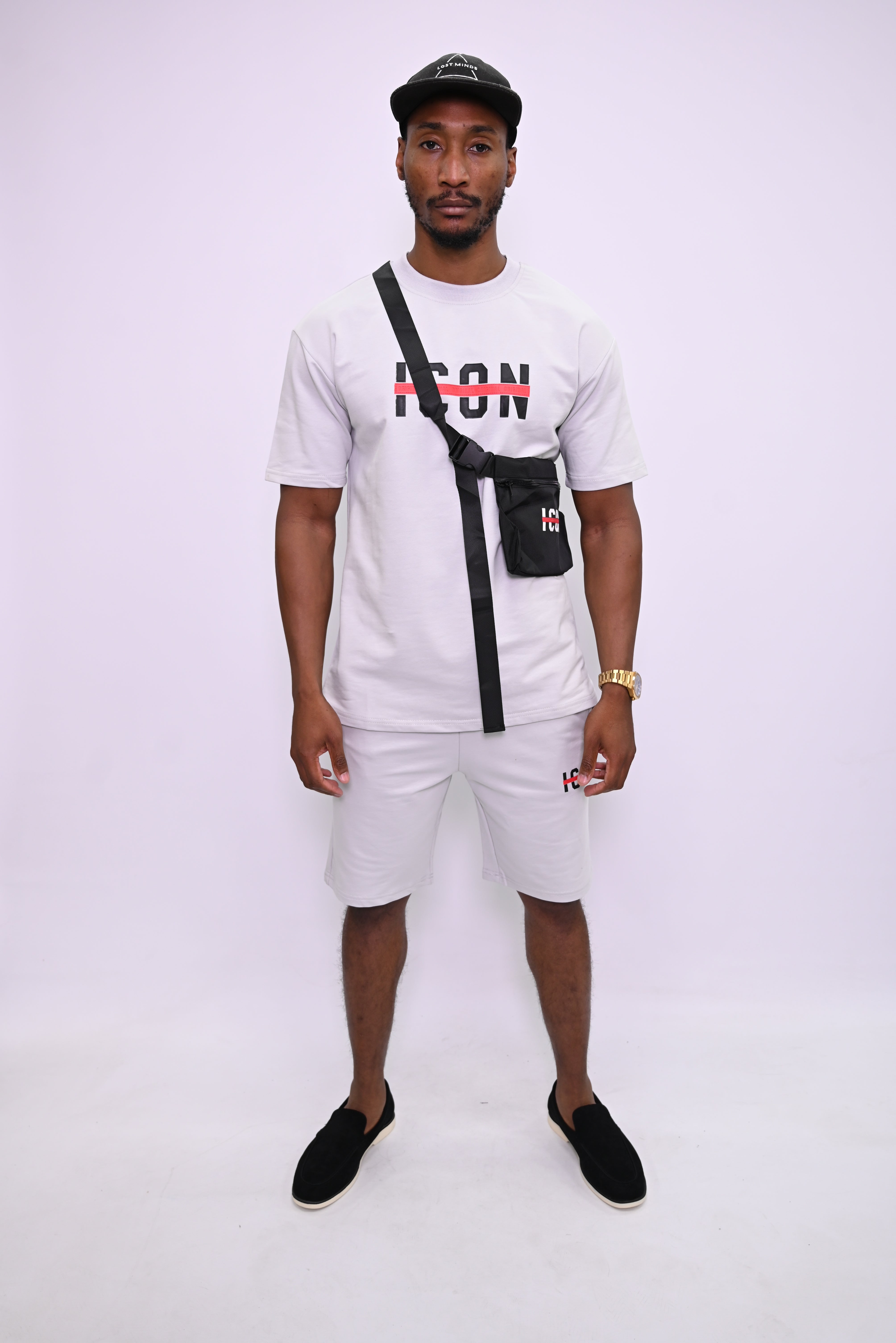 "ICON" Streetwear Set: T-shirt en Shorts TX-1112-1
