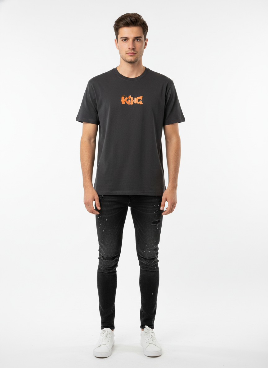 King & Trust Street Graphic Tee QQ-1985