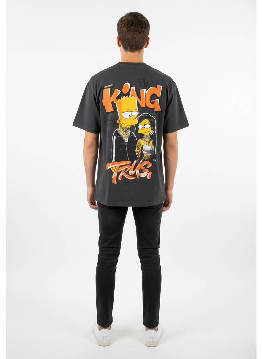 King & Trust Street Graphic Tee QQ-1985