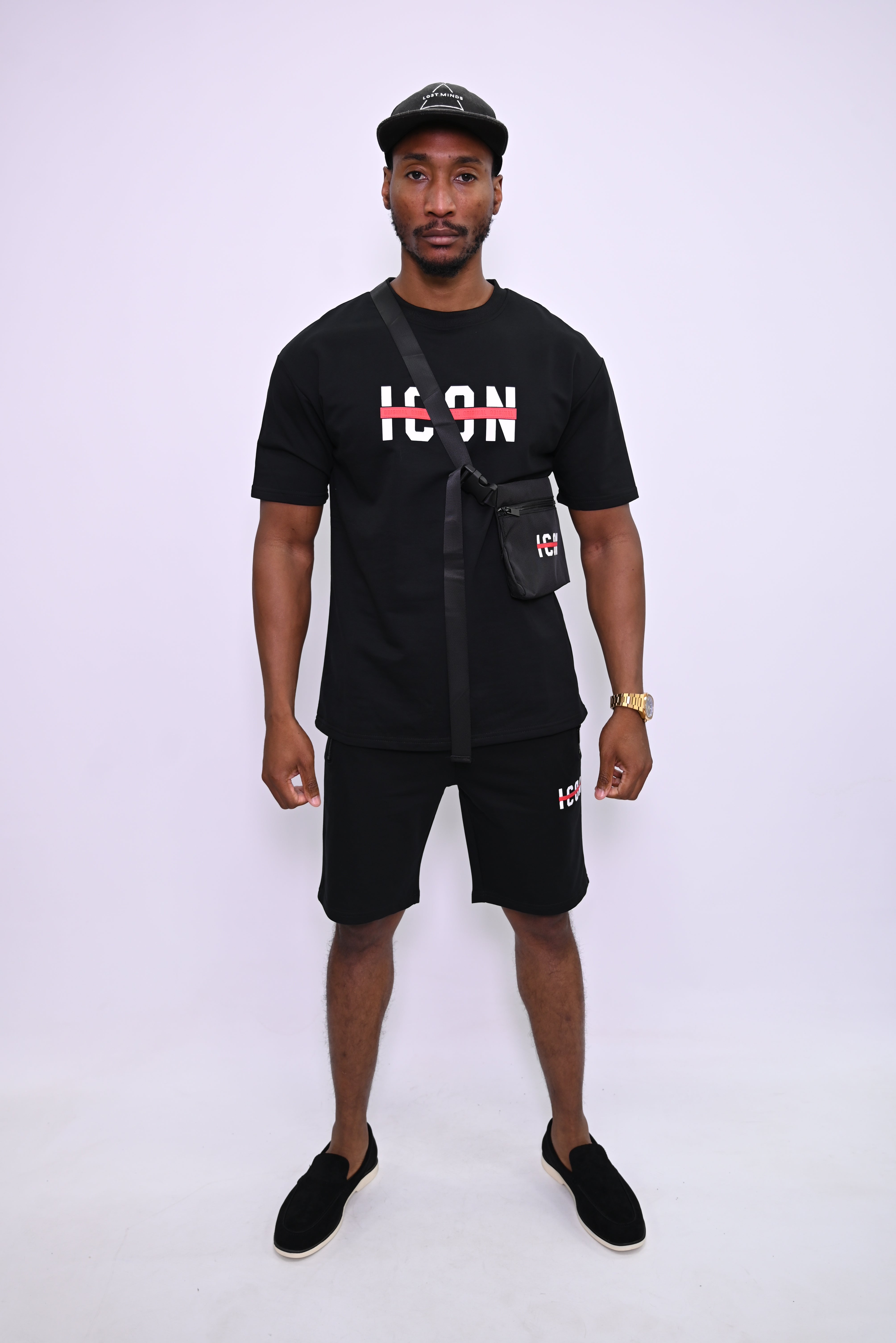 "ICON" Streetwear Set: T-shirt en Shorts TX-1112-1