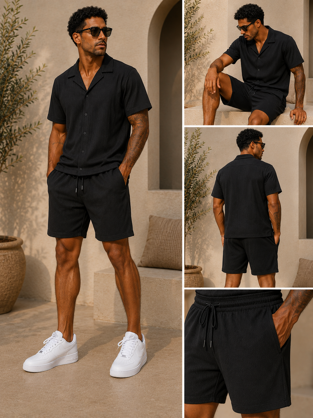 Noir Riviera Lounge Set XH-DK-48