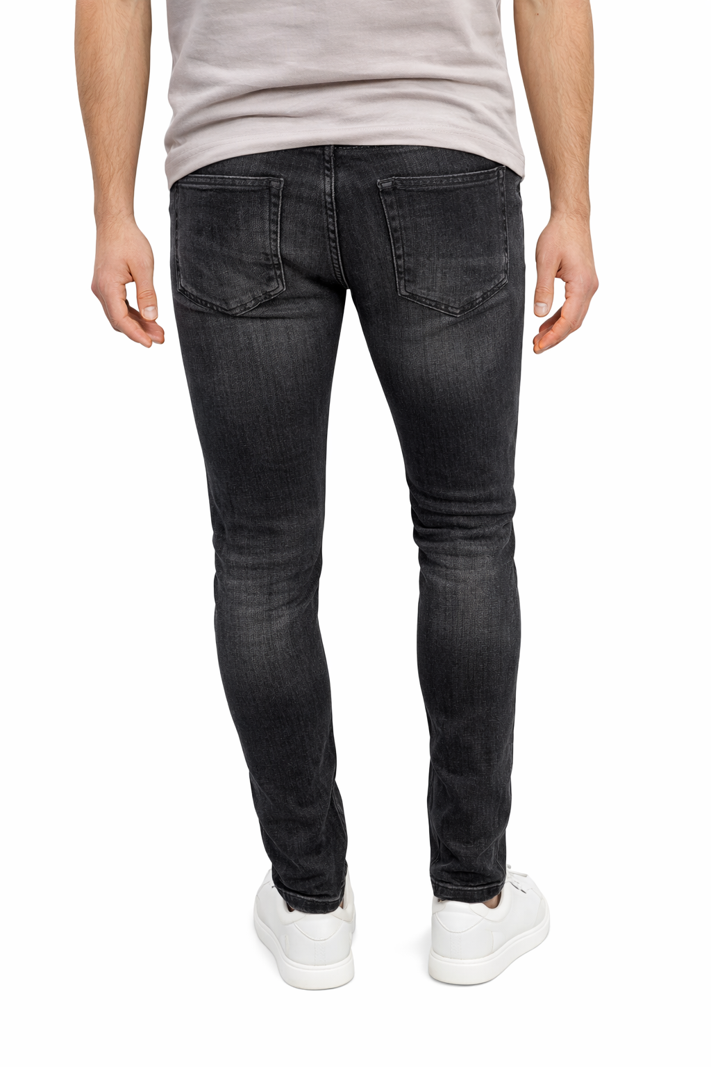 ICON Skinny Jeans – Black Grey Distressed Fit 135