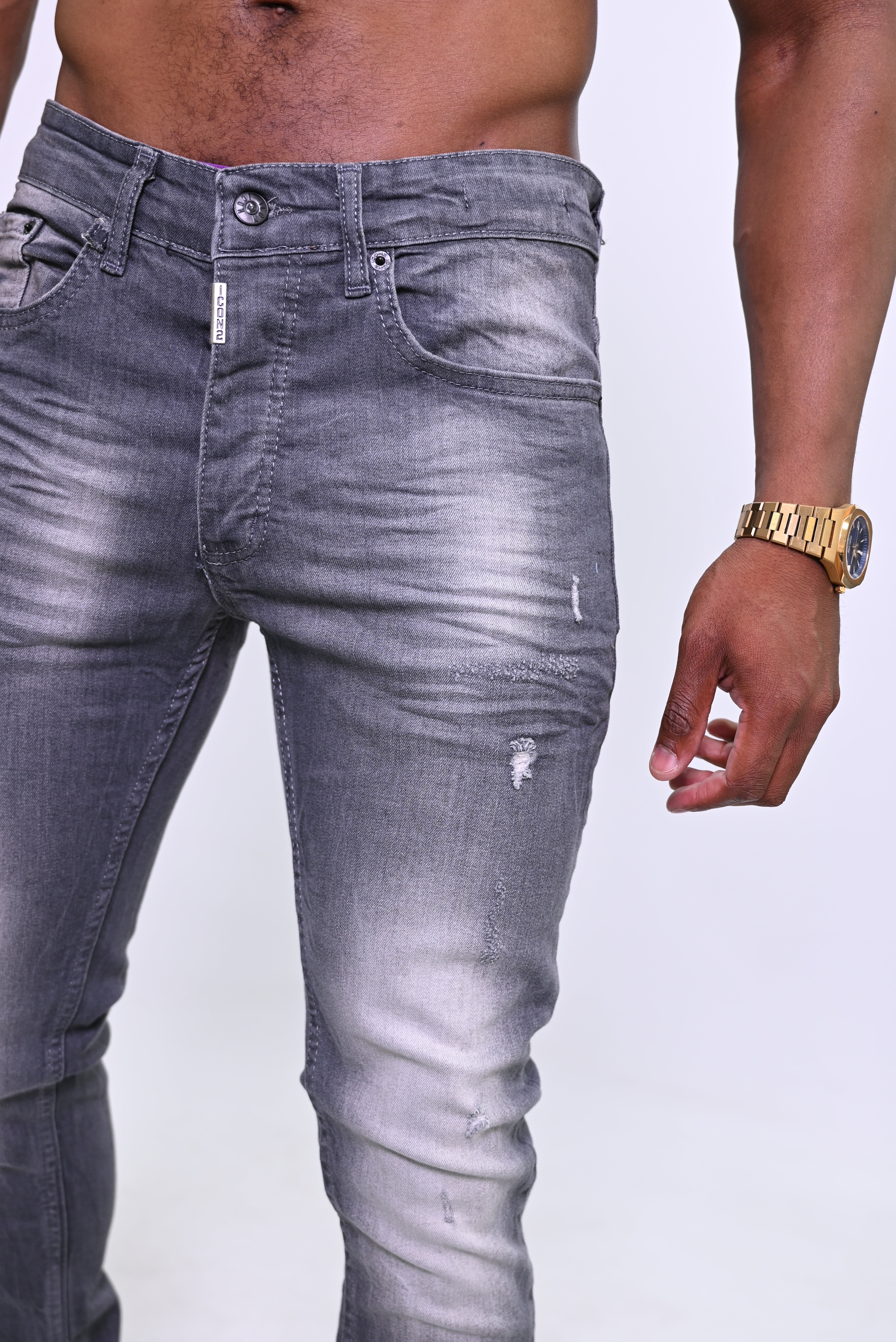 Urban Grey Washed Jeans ICON 9336