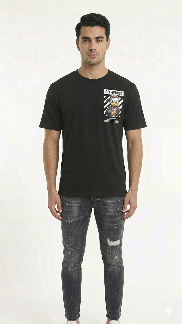 OFF-WORLD "Street Duck" Graphic T-Shirt FX-201