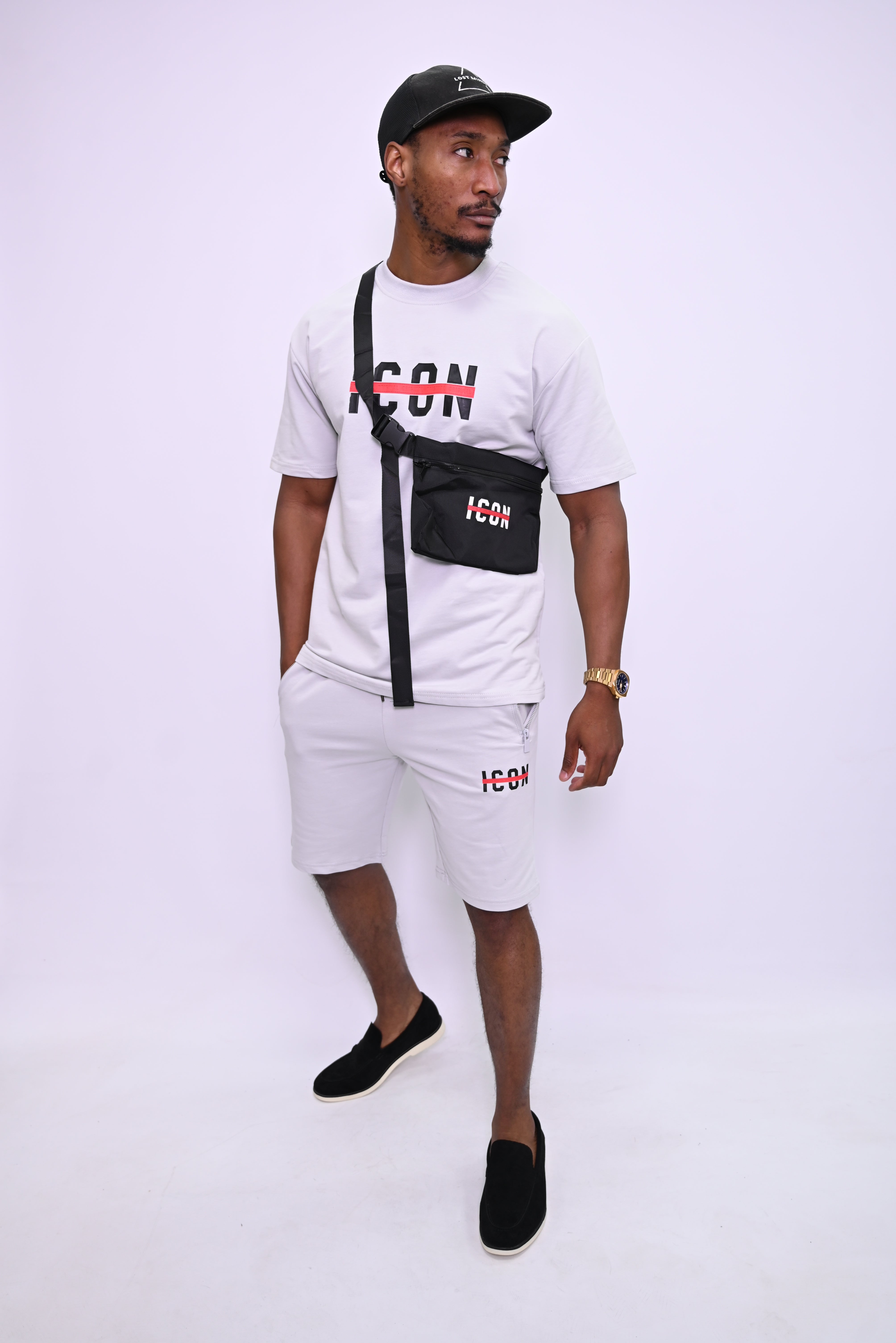 "ICON" Streetwear Set: T-shirt en Shorts TX-1112-1