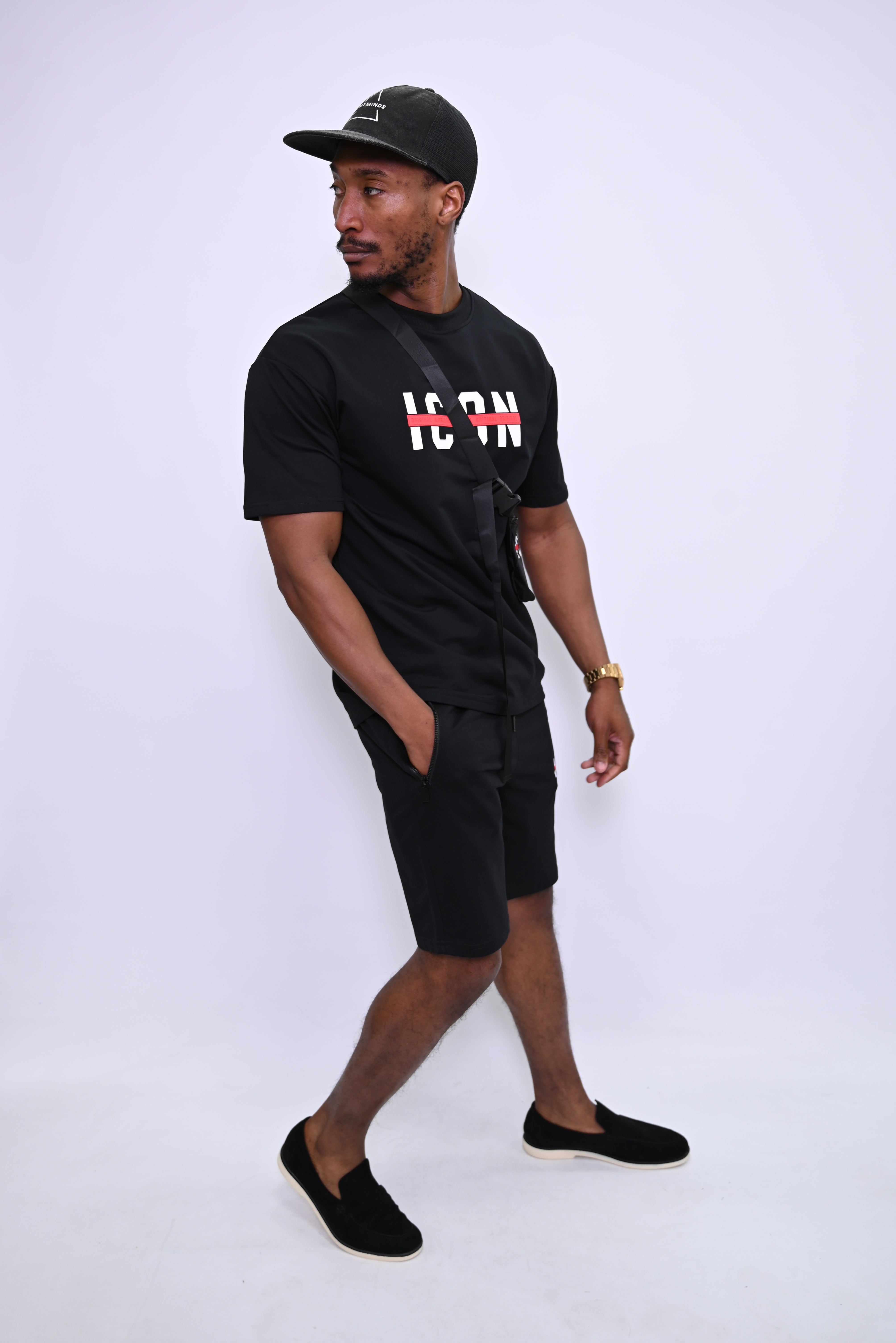 "ICON" Streetwear Set: T-shirt en Shorts TX-1112-1