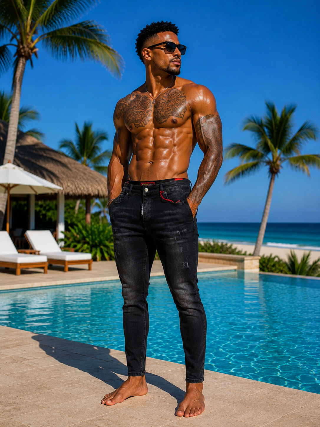 Monaco Premium Skinny Jeans – Black Wash 340