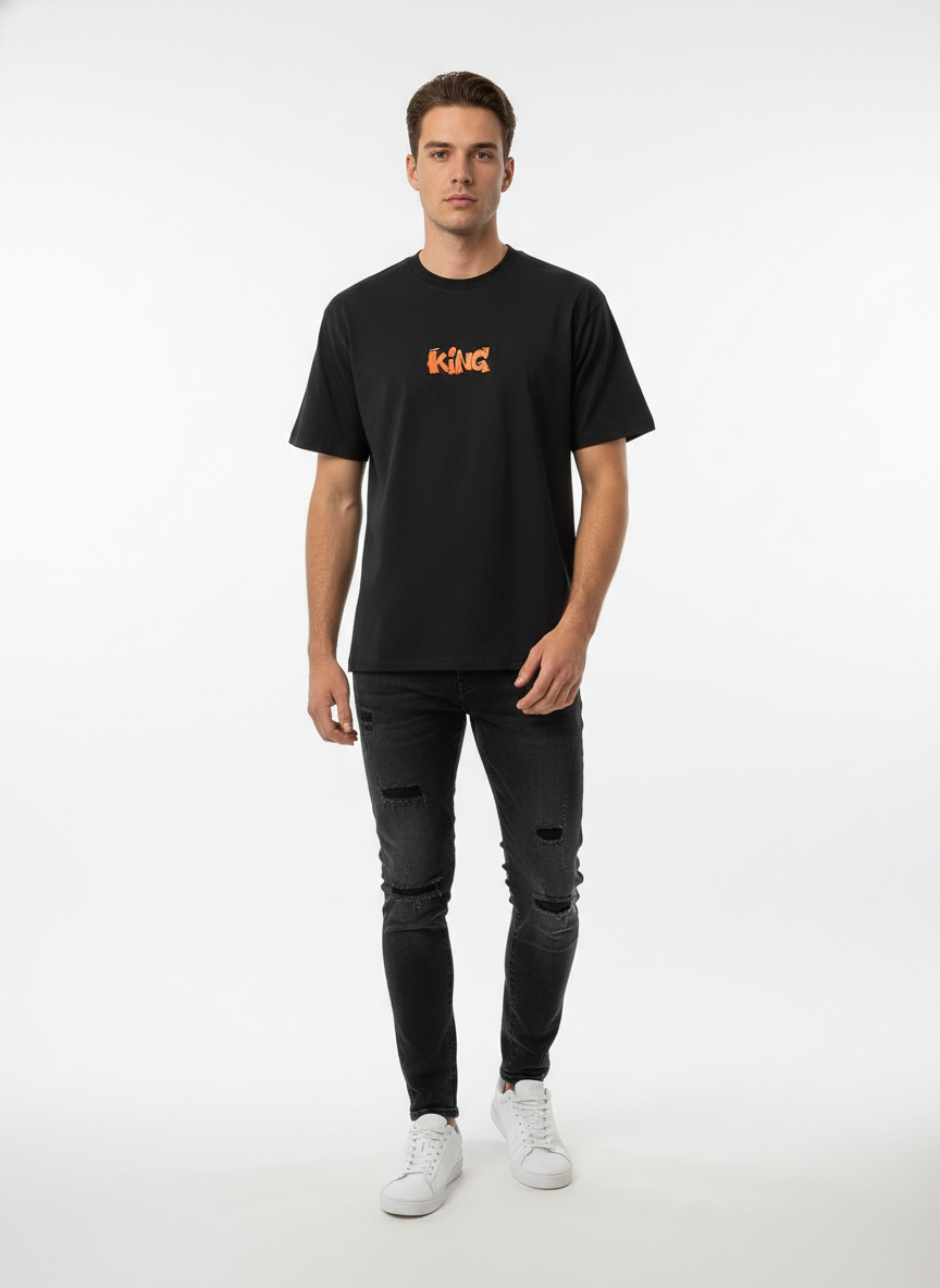 King & Trust Street Graphic Tee QQ-1985