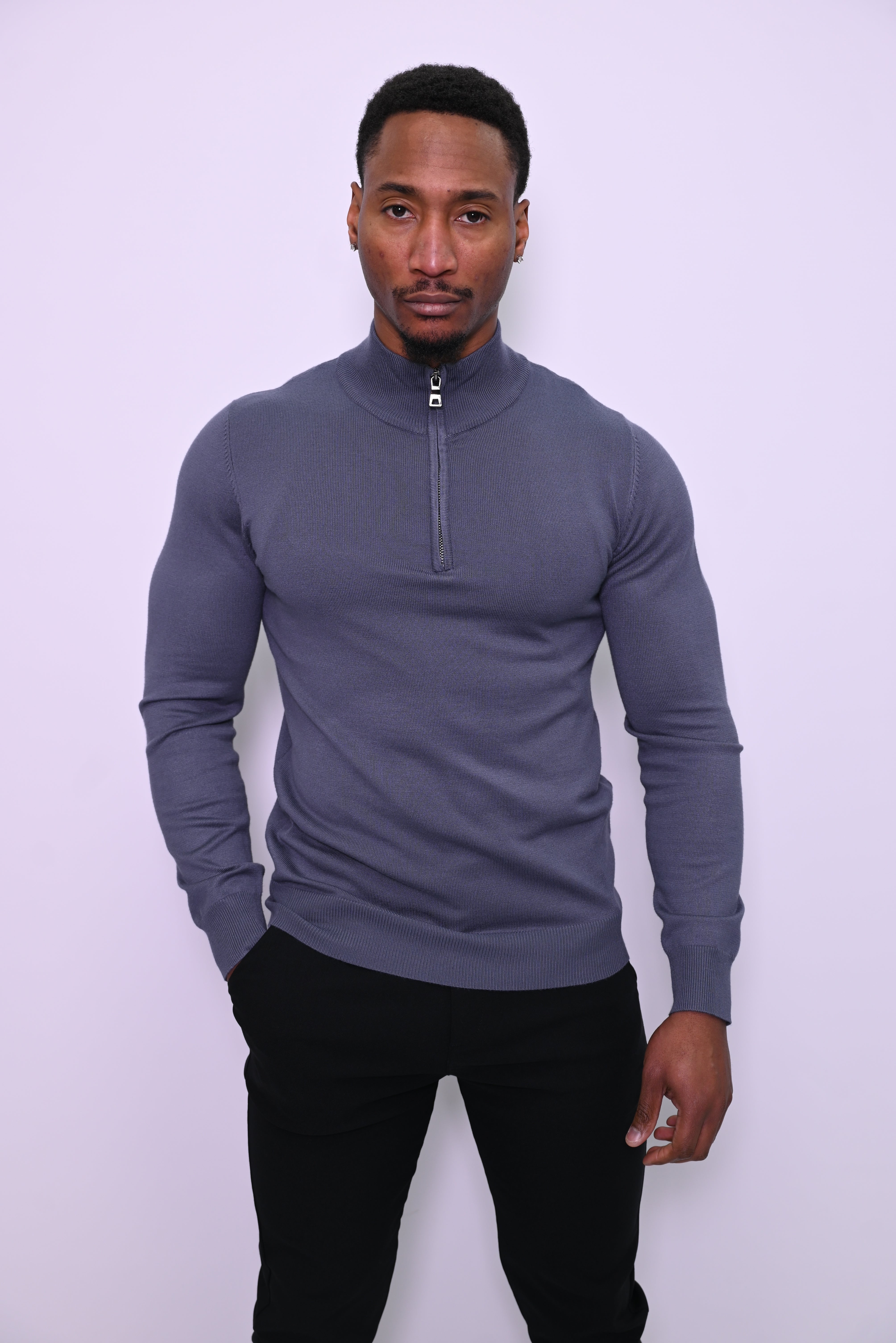 Halfzip trui Leonardo M606