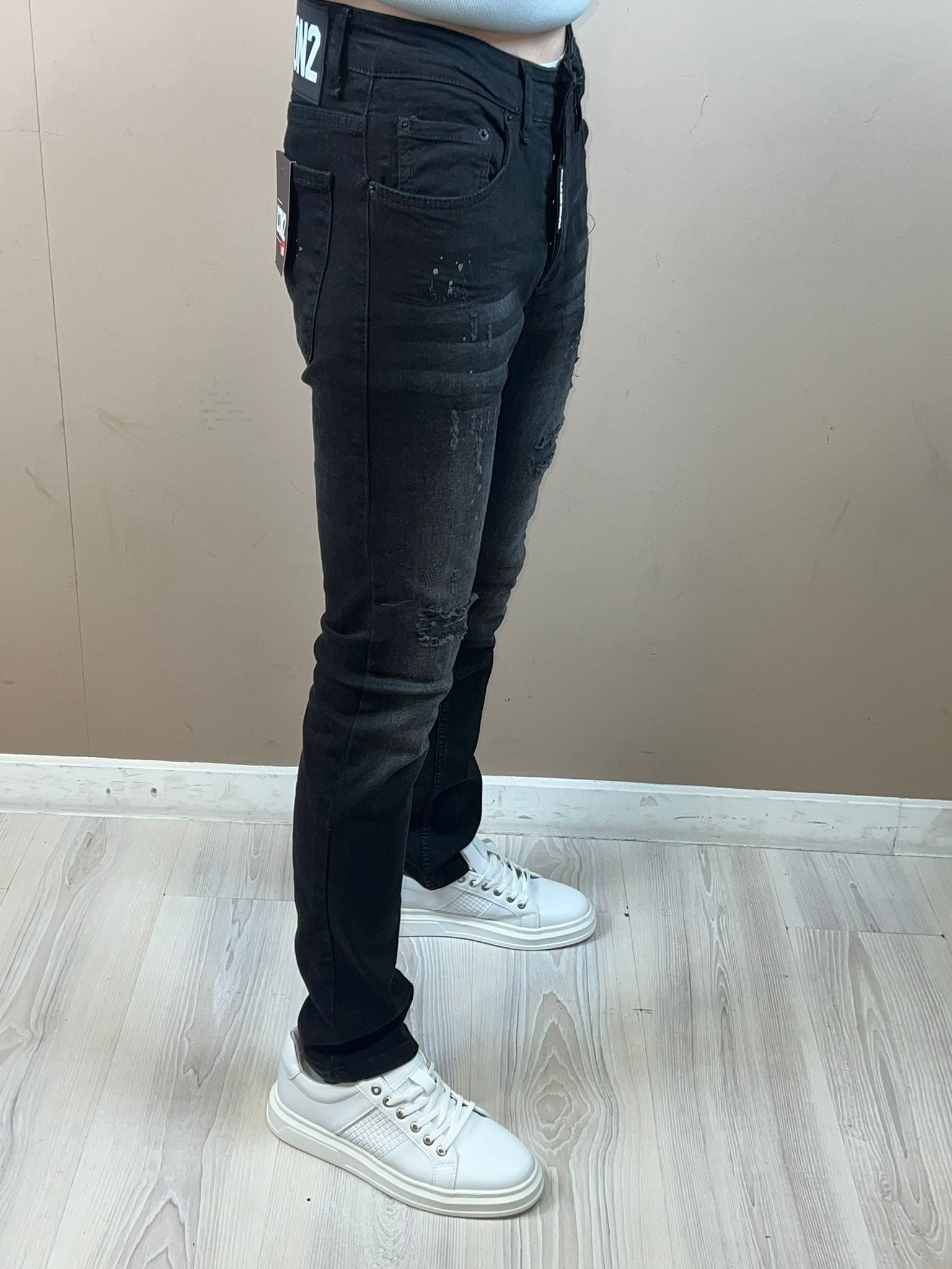 Heren jeans ICON donkergrijs/zwart 9830