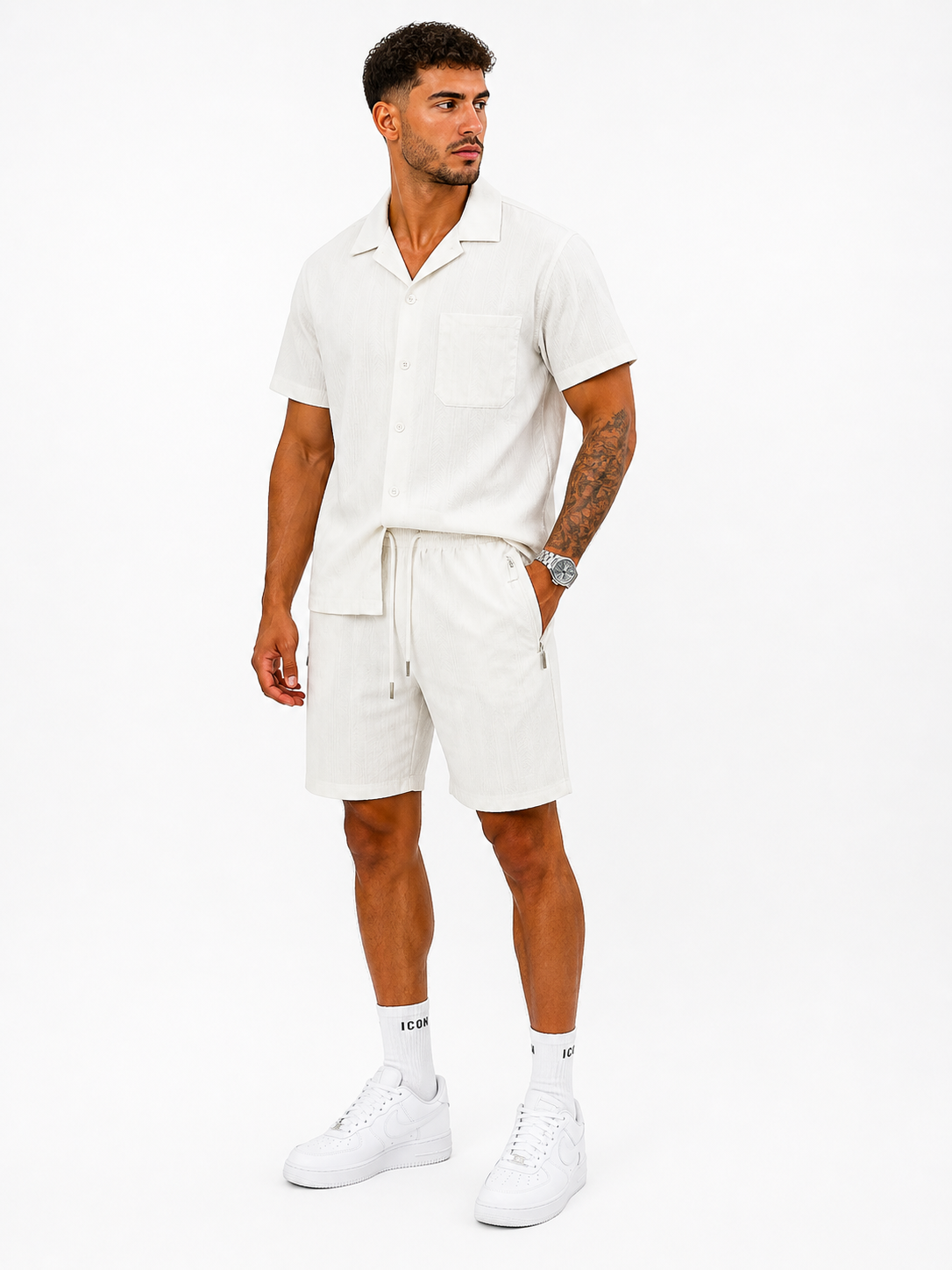 Zayne Textured Set – Off White Edition TX-130-1