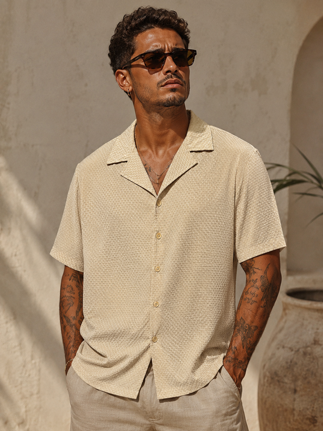 Midnight Riviera Textured Shirt KD1592