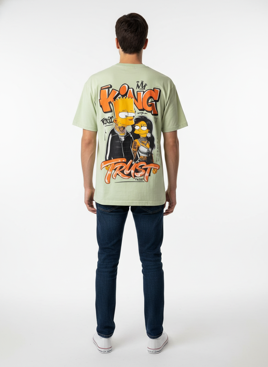 King & Trust Street Graphic Tee QQ-1985