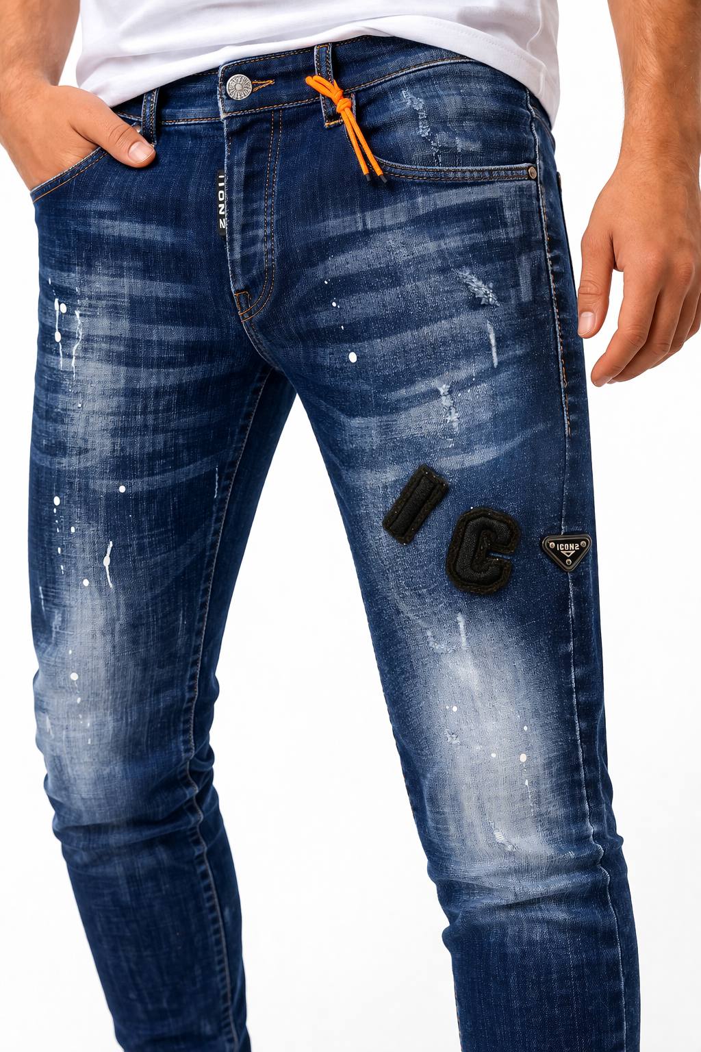 Monaco ICON Slim Fit Men’s Designer Jeans 9417
