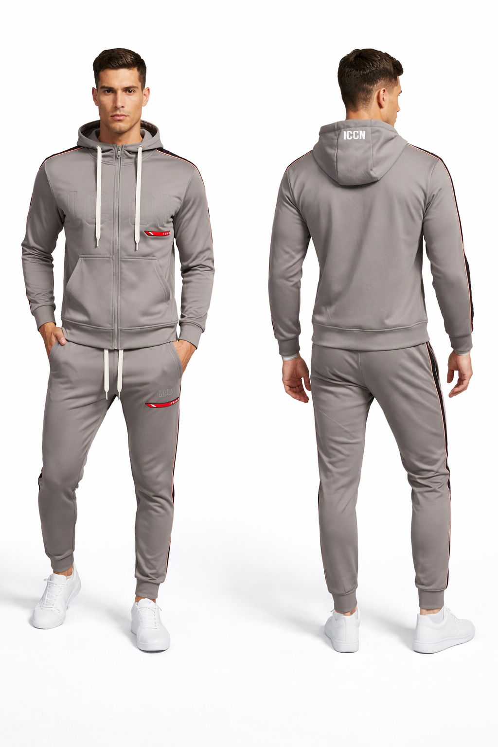 ICON Prestige Tracksuit – Grey Edition FF-6157A