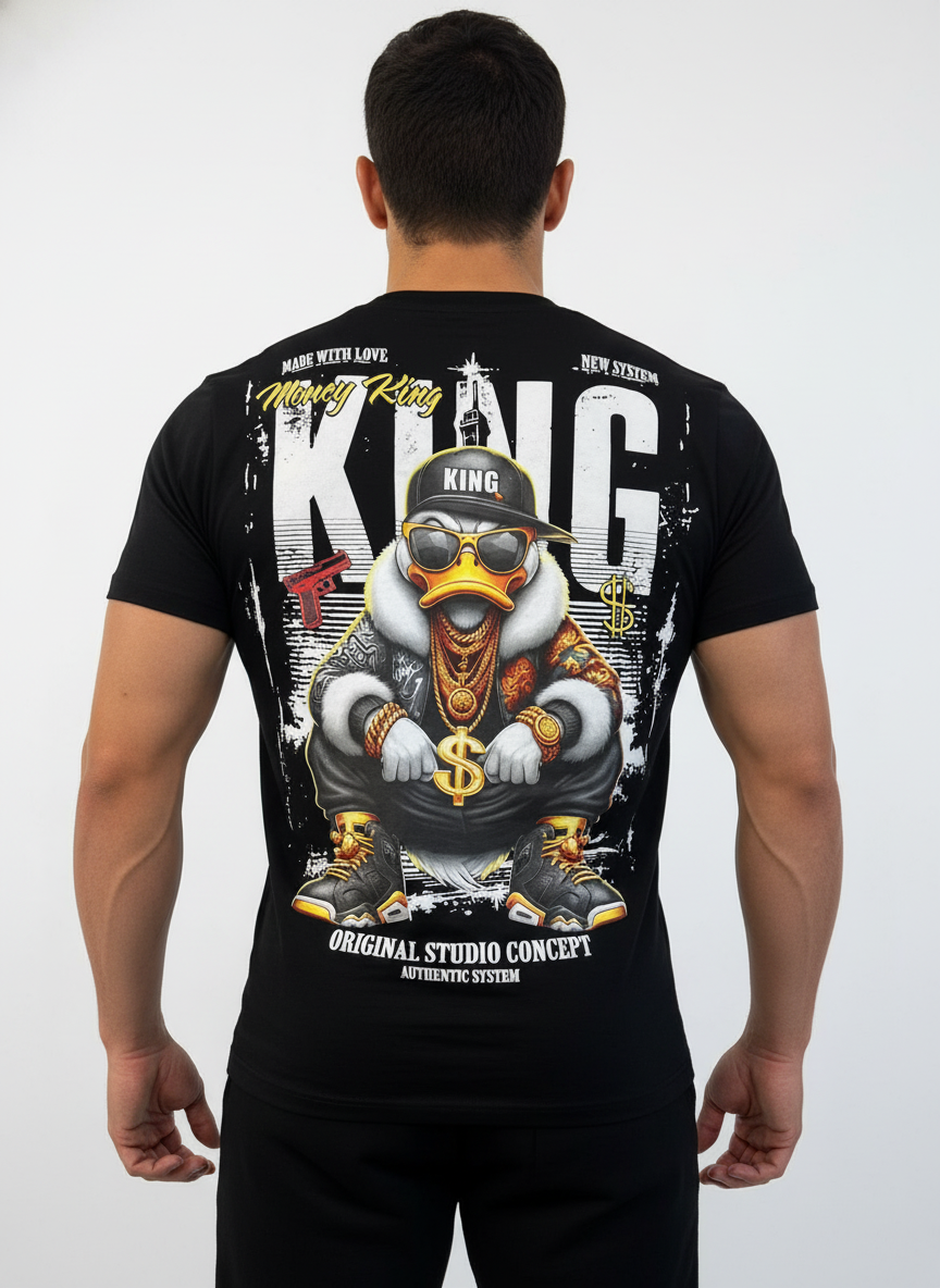 Money King Streetwear T-Shirt – Black Luxury Edition 5114
