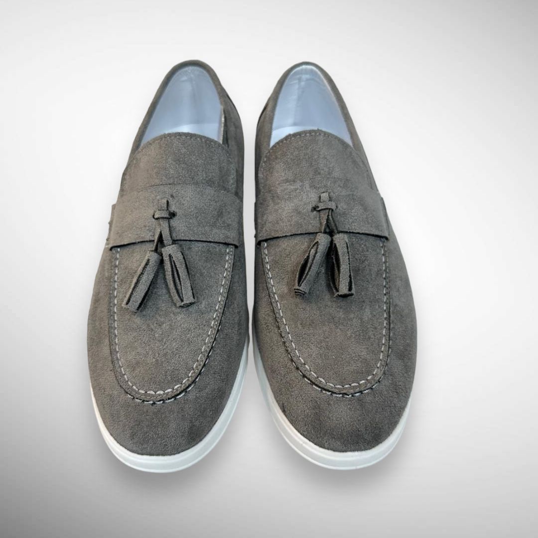 Heren loafers suède