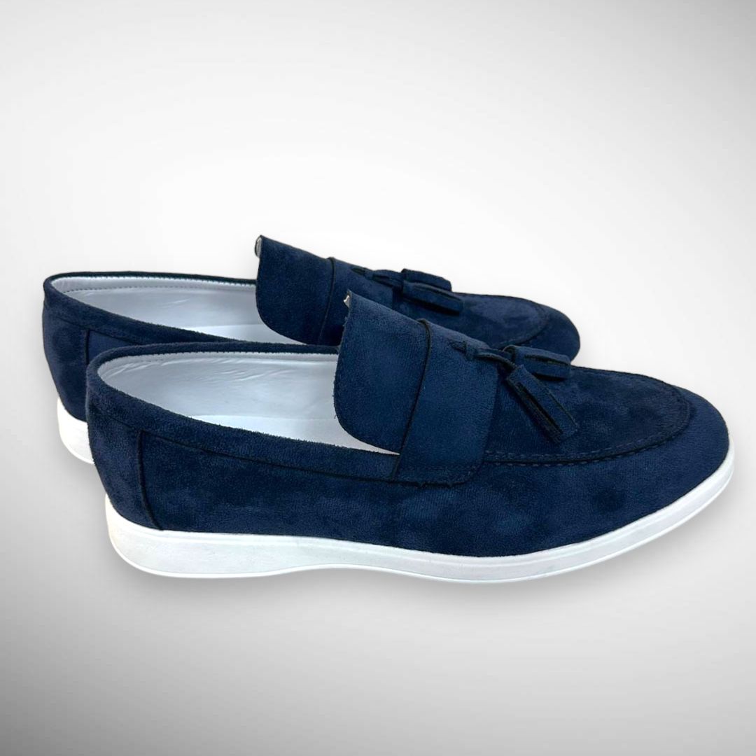 Heren loafers suède