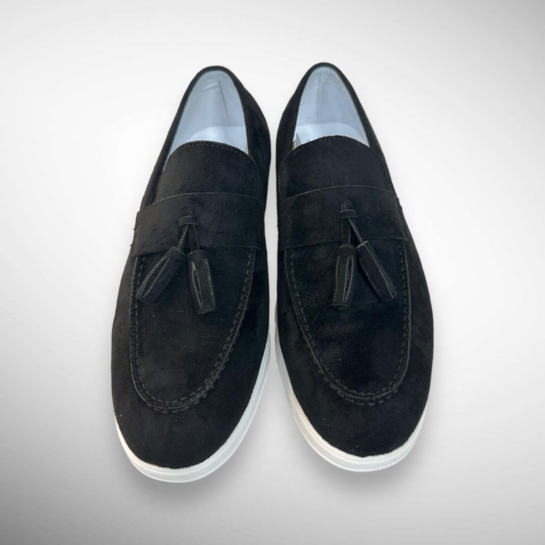 Heren loafers suède