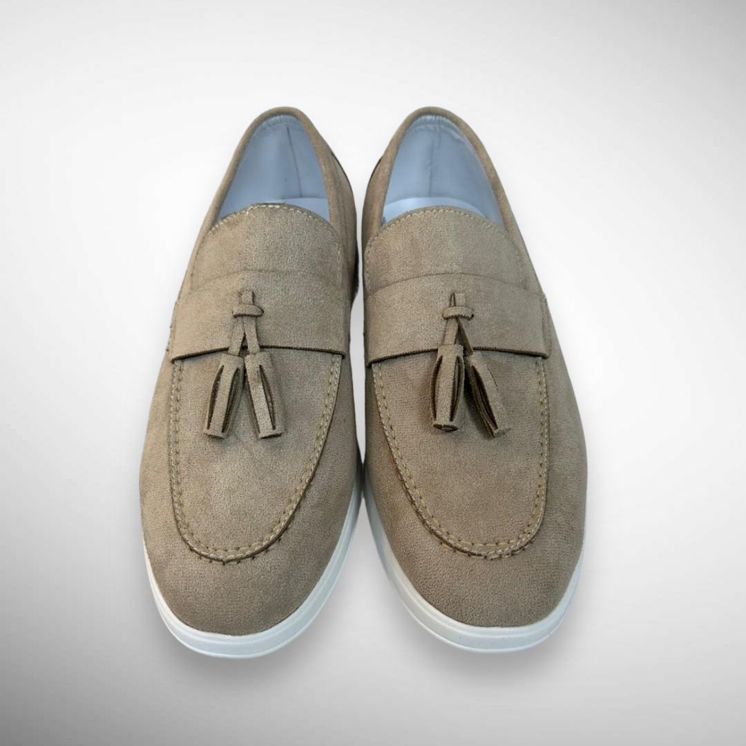 Heren loafers suède