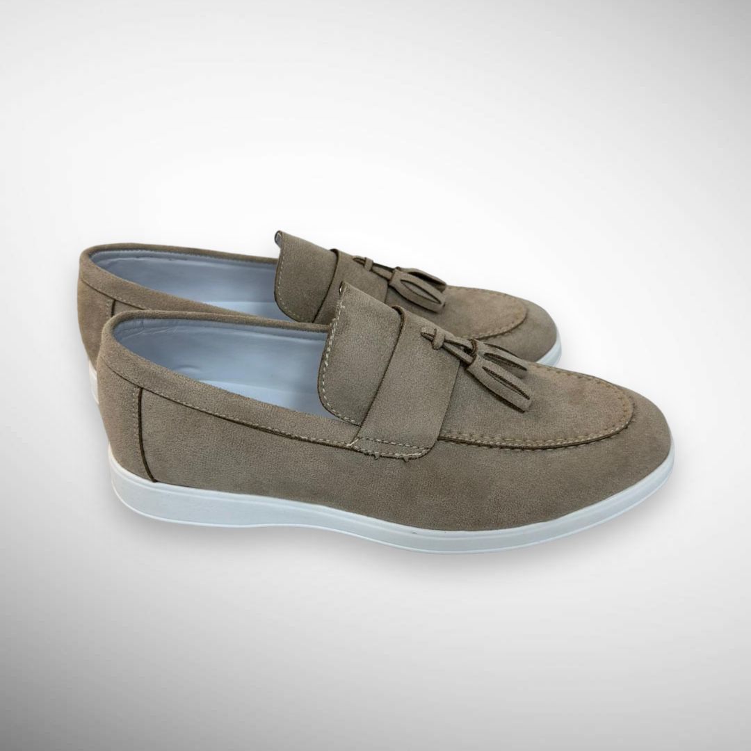 Heren loafers suède