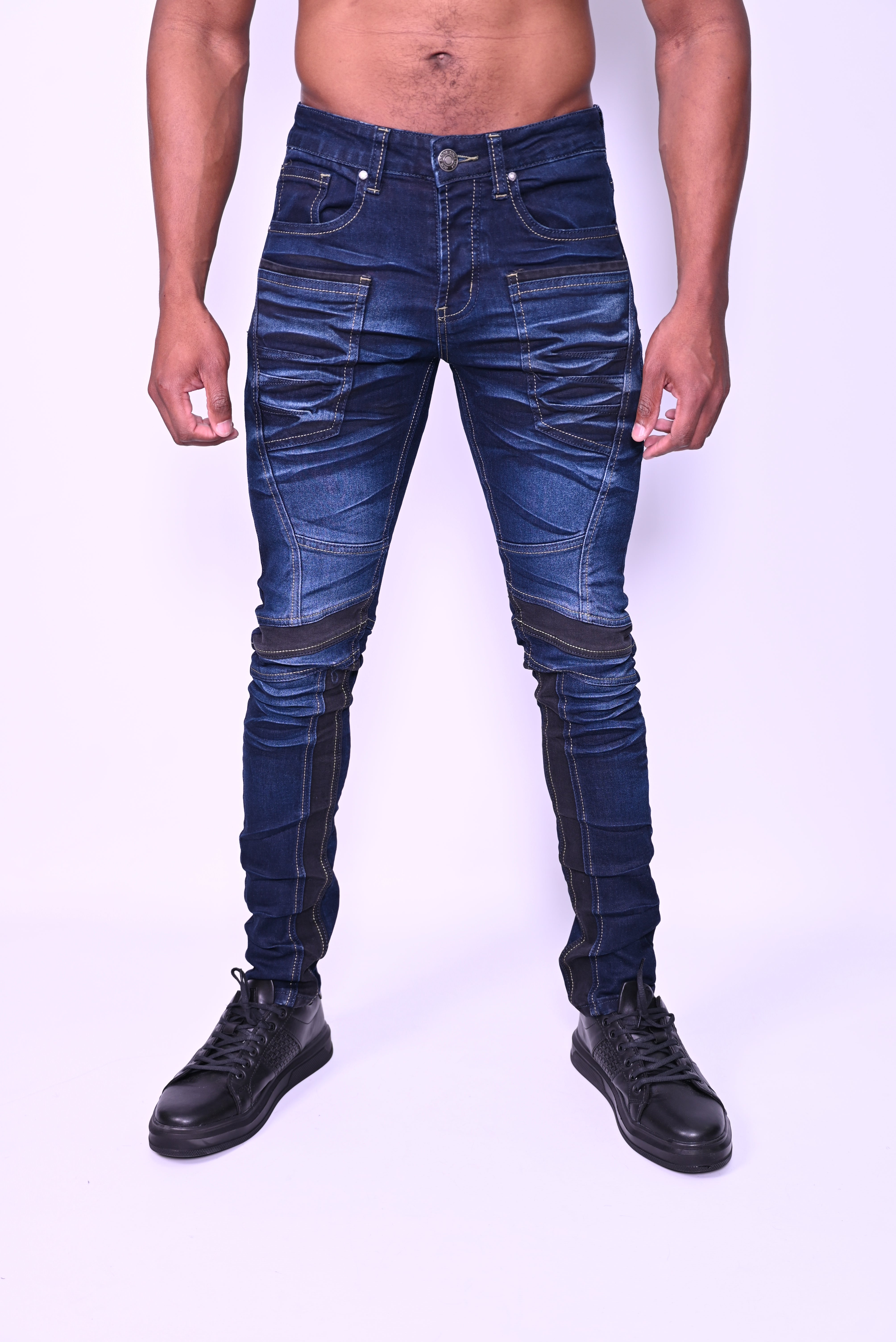 Jeans Bleu Mécanique 3058-15