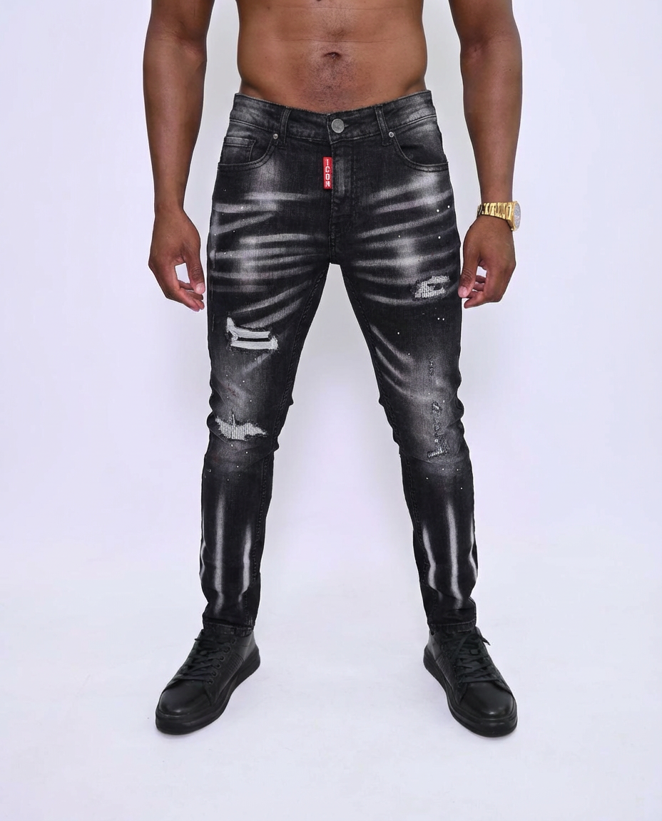 ICON “Ash Surge” Jeans – Zwart 8007-2