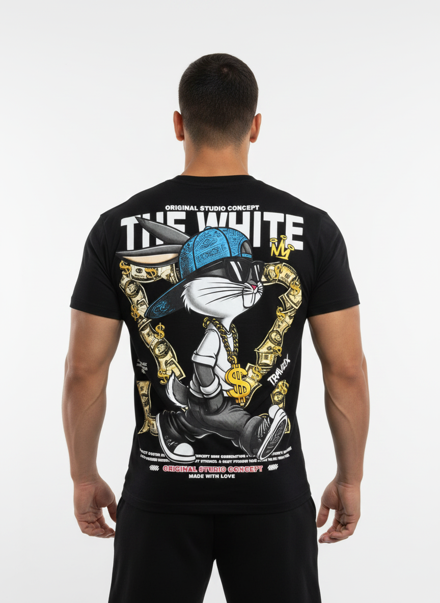 Royal Street Bunny T-Shirt – Black Gold Edition 5125