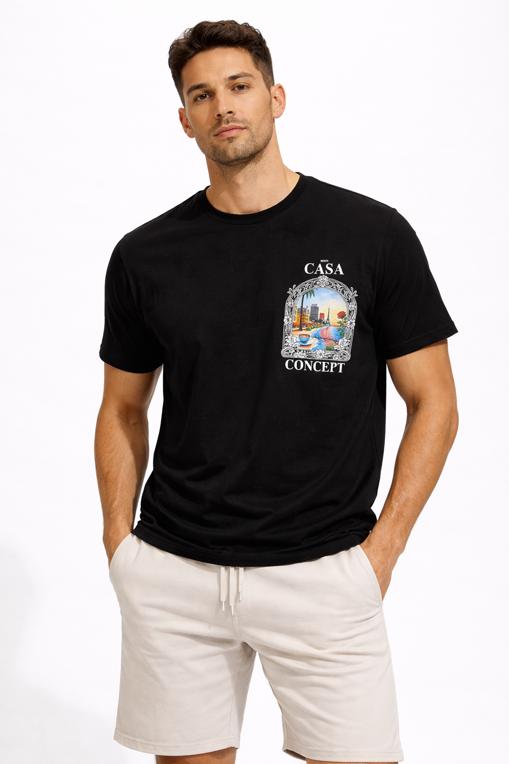 AURELIO Casa Concept Graphic T-Shirt – Black Luxury Edition 5133