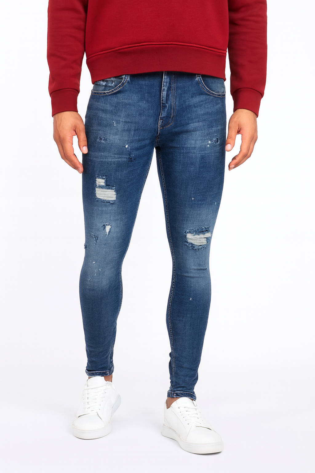 ICON Skinny Jeans – Verflijn Bleu 9333