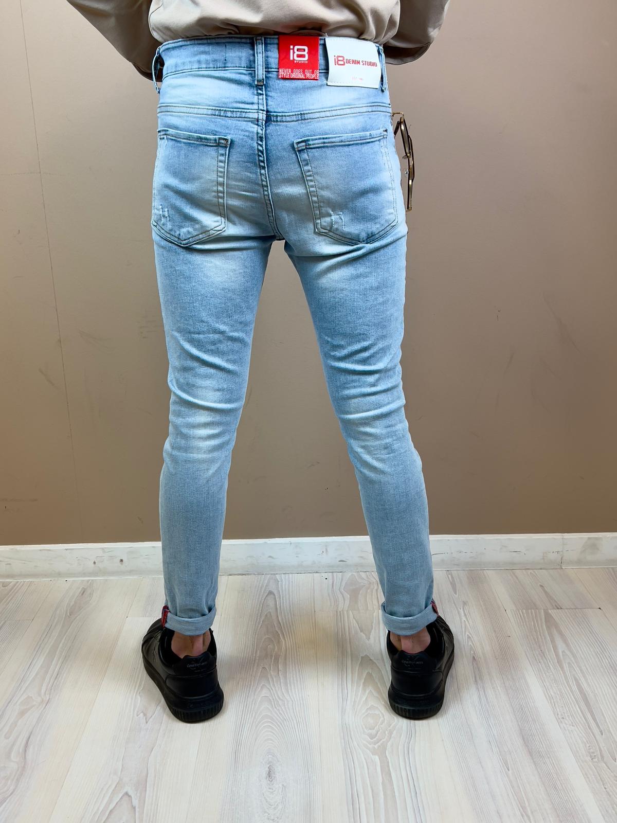 Heren jeans met scheuren 17925-34