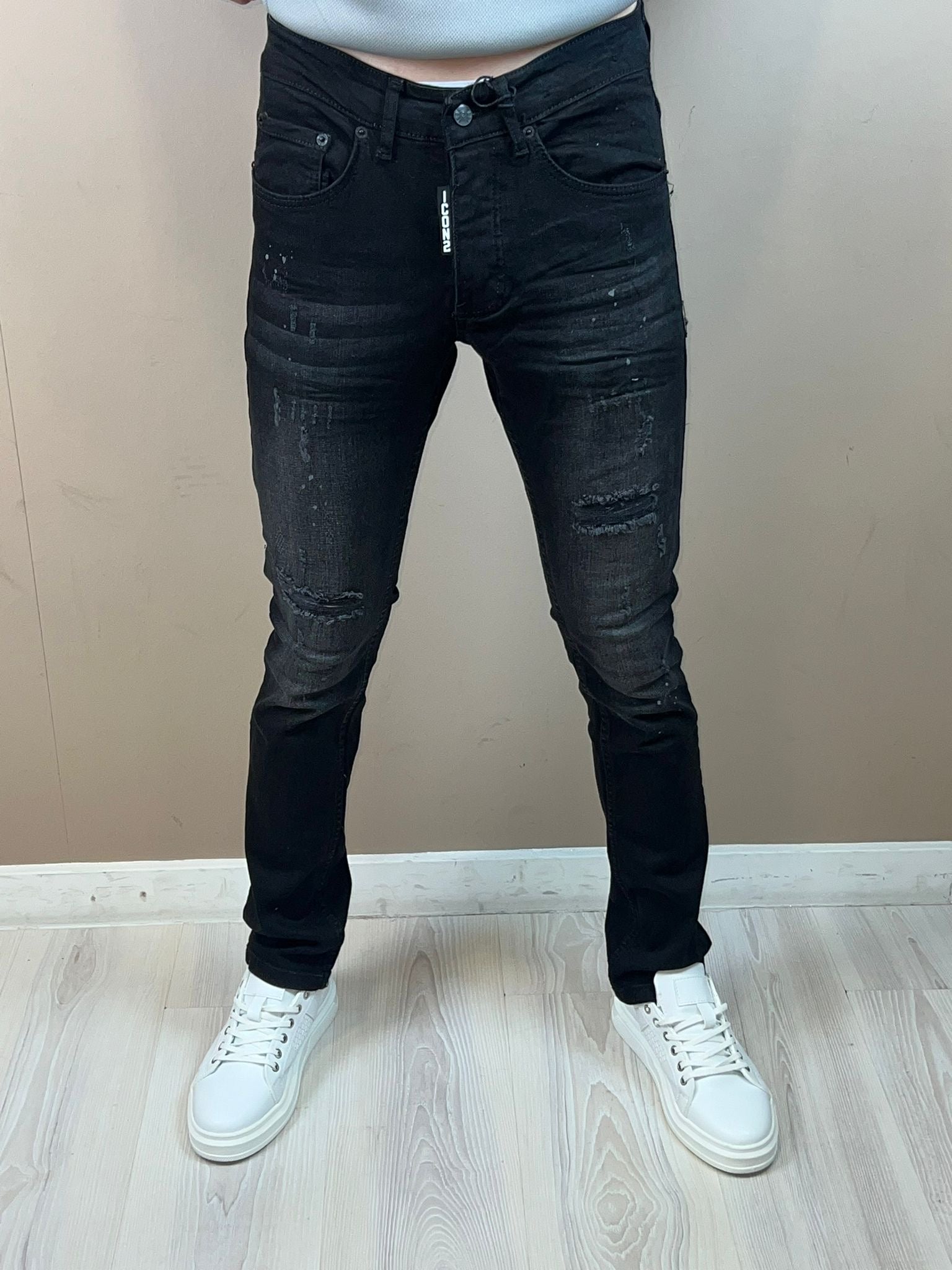 Heren jeans ICON donkergrijs/zwart 9830